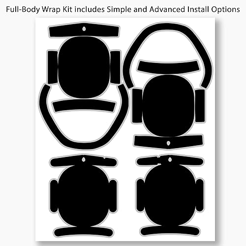 Miniatura 2 de DesignSkinz - Adhesivo protector de vinilo resistente a los arañazos - Compatible con auriculares AirPods Max - Negro de estado sólido Color