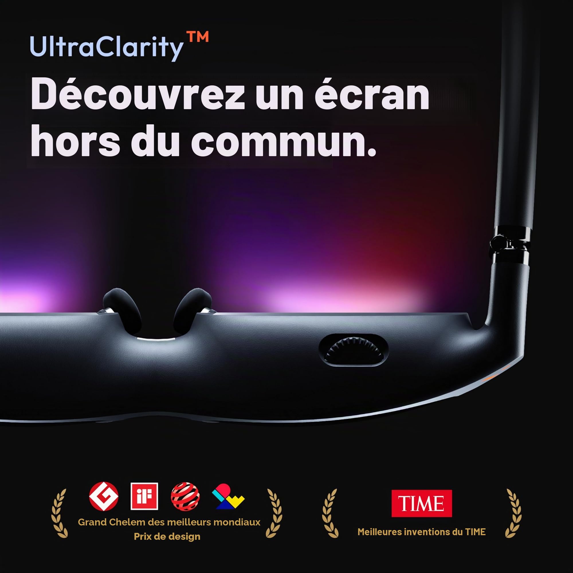 VITURE Lunettes XR/AR Pro, écran 135” 120Hz 1000 nits, Film électrochrome, Audio Harman, compatibles avec iPhone 17/16/15,Android, Mac,PC,Première expérience XR immersive jamais Vue pour la Switch 2