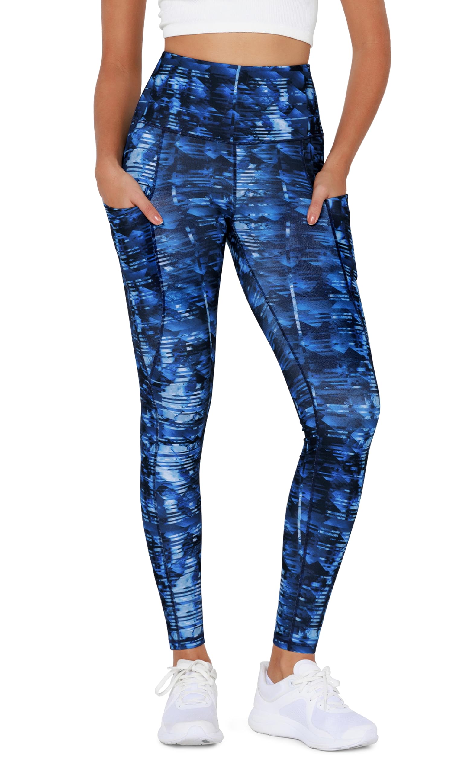 ODODOS Women's High Waisted Yoga Leggings with Pockets, Tummy Control Non See Through Workout Athletic Running Yoga Pants