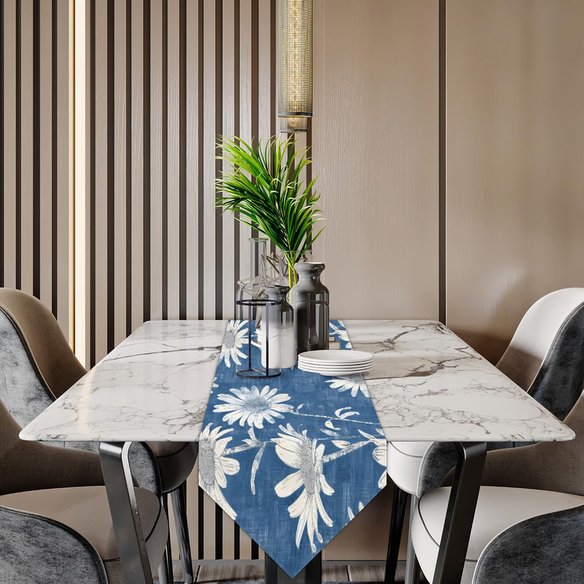 Runner da tavolo con margherite, decorazioni da tavolo