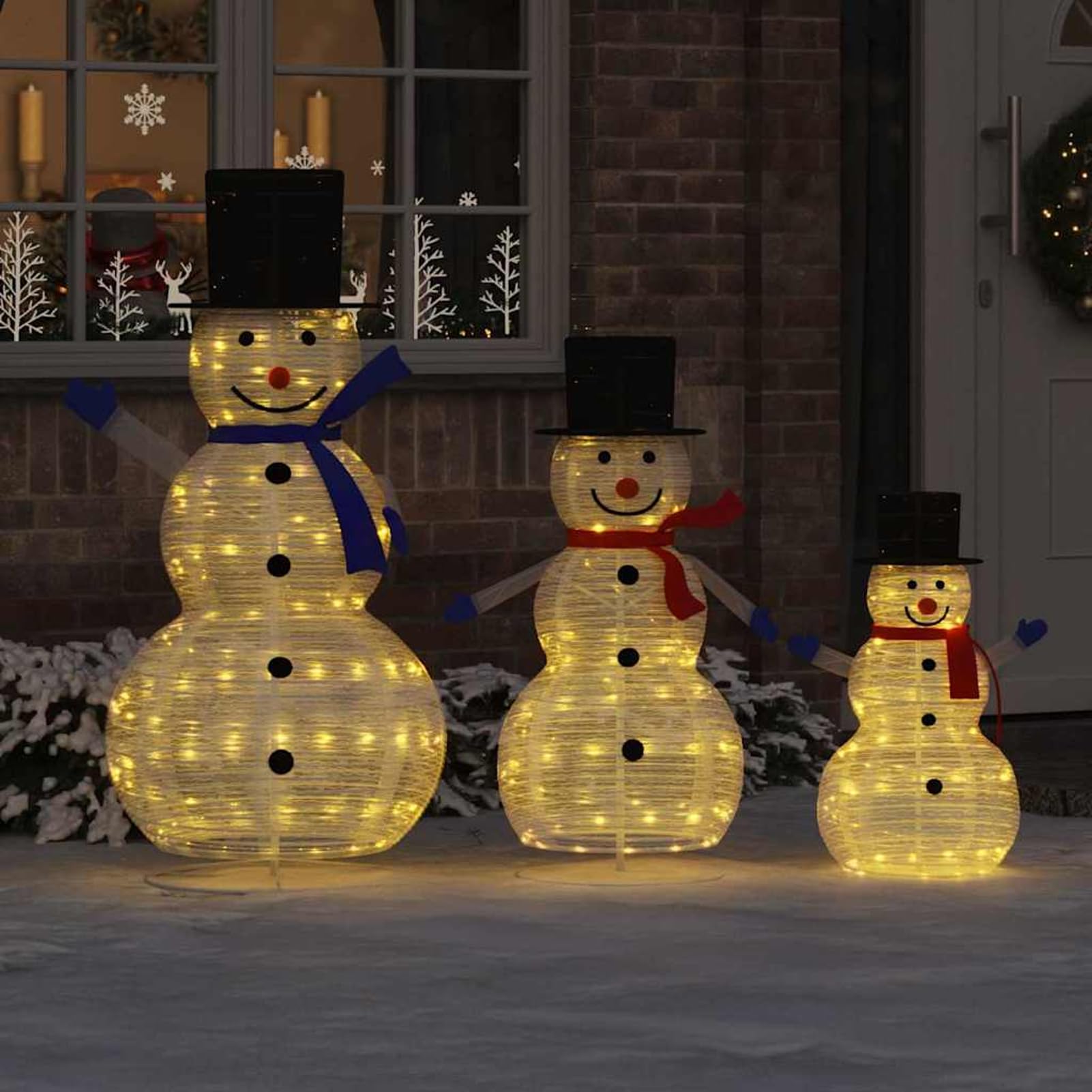 Familia de Muñecos de Nieve Navideños 3 pcs Cálido Modelo CJ1104ZJ-42018968ES