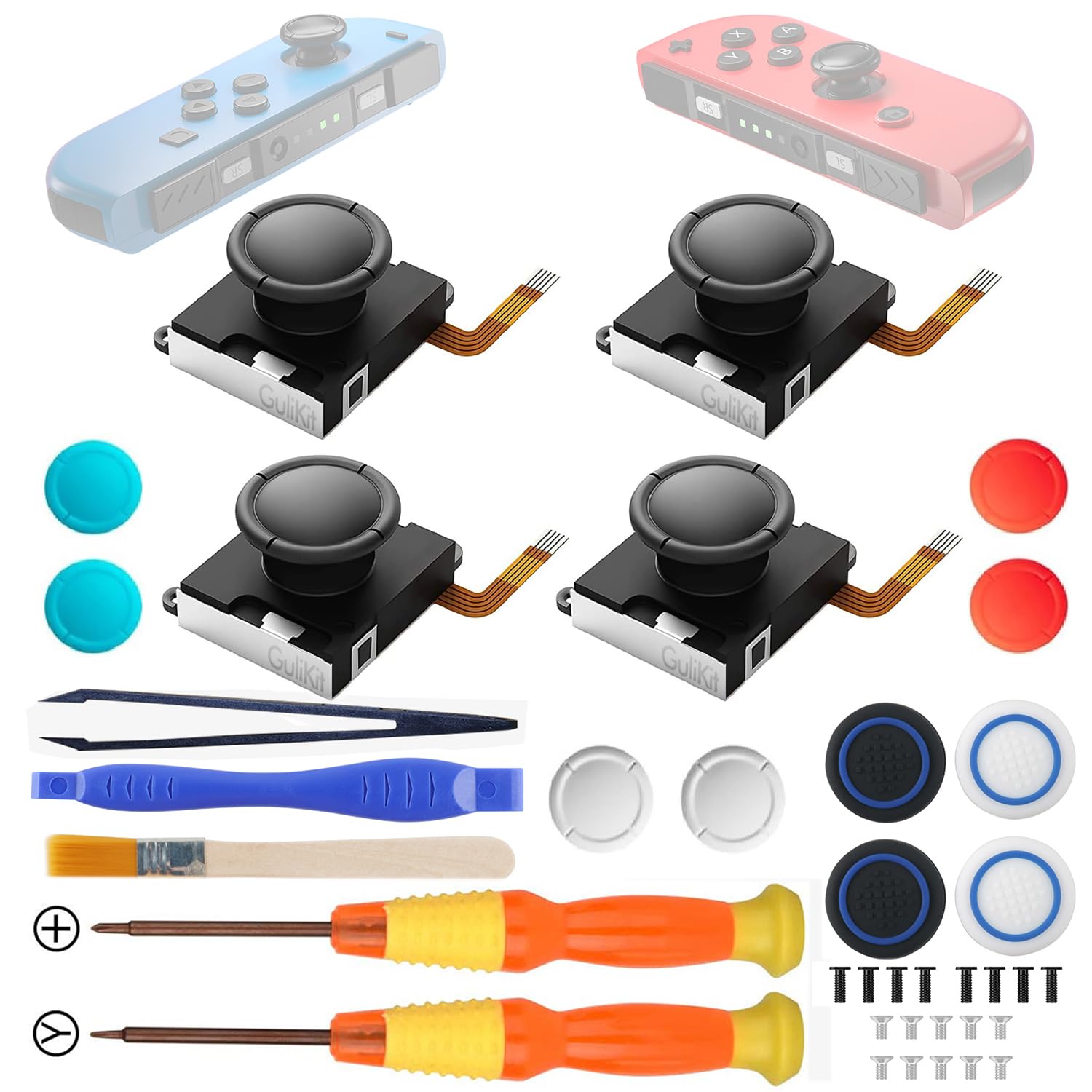 Amazon.com: GuliKit TMR Joycon Joystick Replacement, Updated Anti