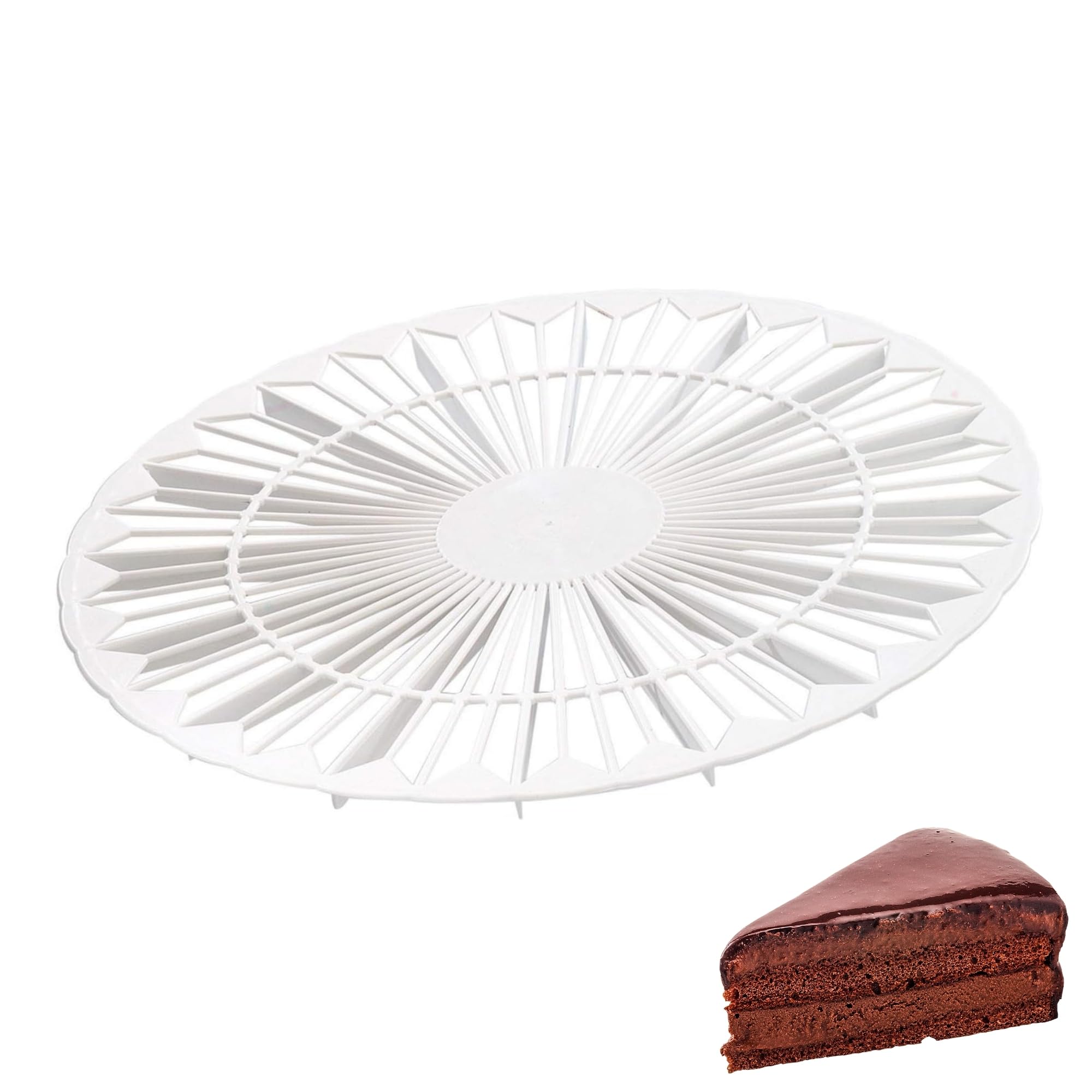 Westmark Refroidisseur et Diviseur à Gâteau 32 cm Plastique Blanc