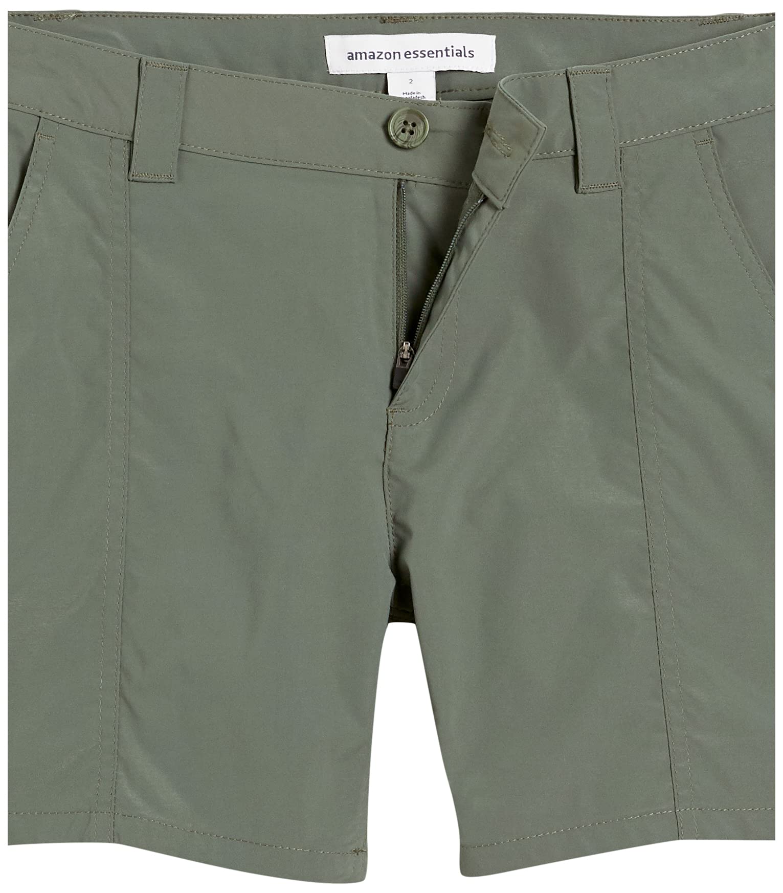 Amazon Essentials Pantalones Cortos de Senderismo en Tejido elástico con Bolsillos y Entrepierna de 12,5 cm Mujer