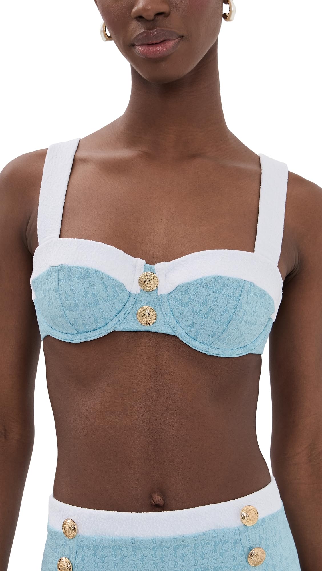 LAGENCE Womens Alexandria Chic Structured Bikini Top