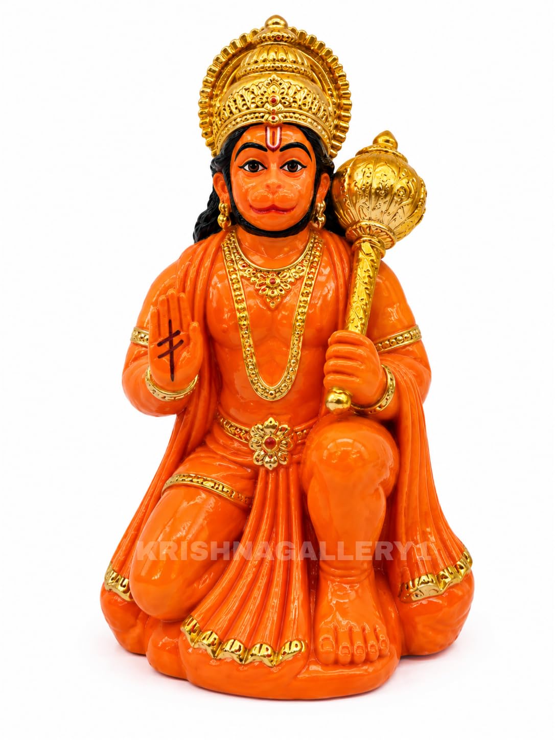 Orange Hanuman Statue - Bala Ji Idol -5 Orange Hanuman Statue - Bala Ji Idol -5