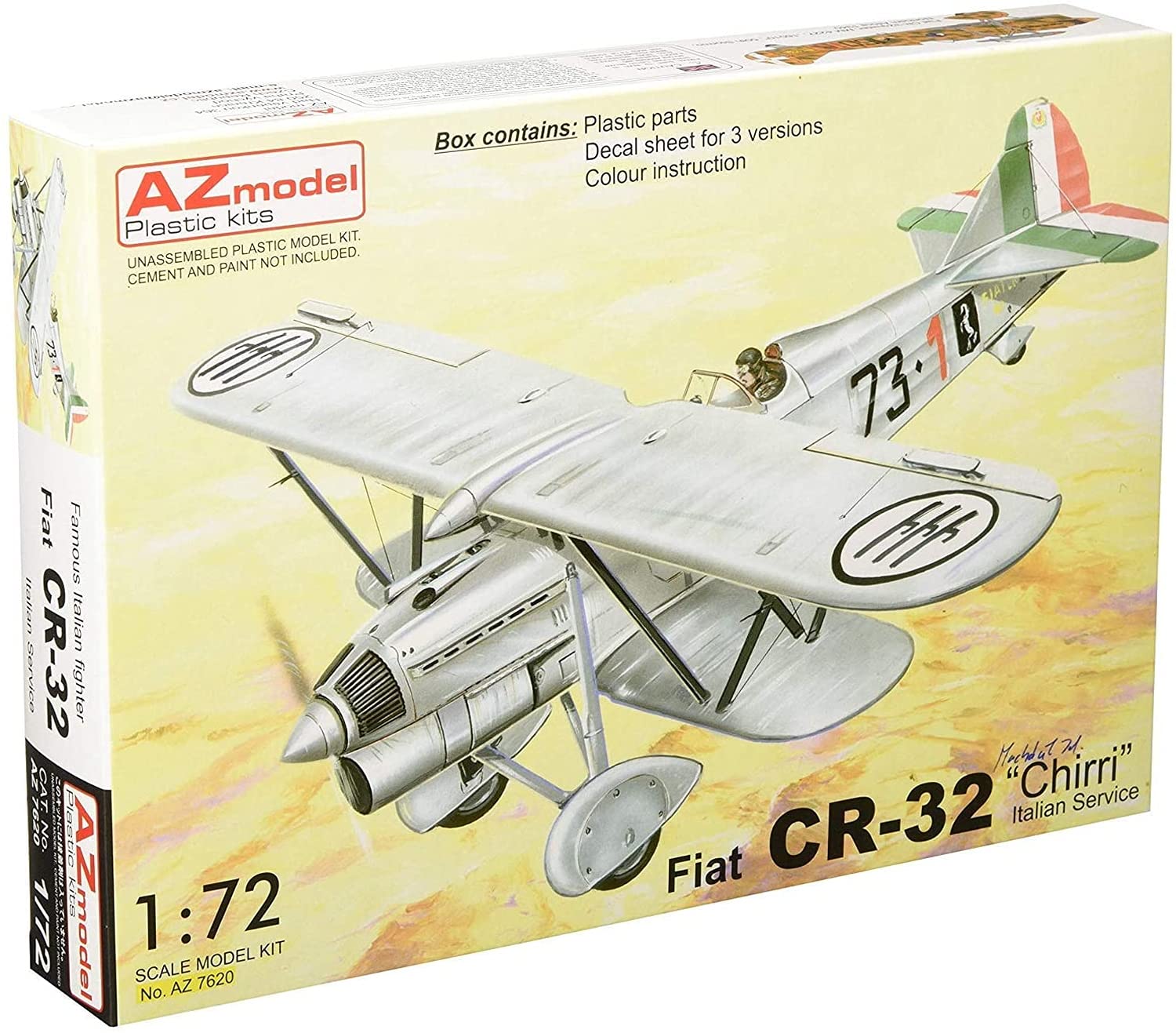 Amazon | AZモデル 1/72 イタリア空軍 フィアット CR.32 プラモデル