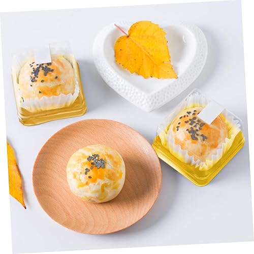 Miniatura 9 de Hemoton 50pcs Contenedores Para Postres Tarta Contenedor De Pastel De Boda Soporte De Sandwich Contenedor De Tarta Porta Tarta Tazas De Postre Con