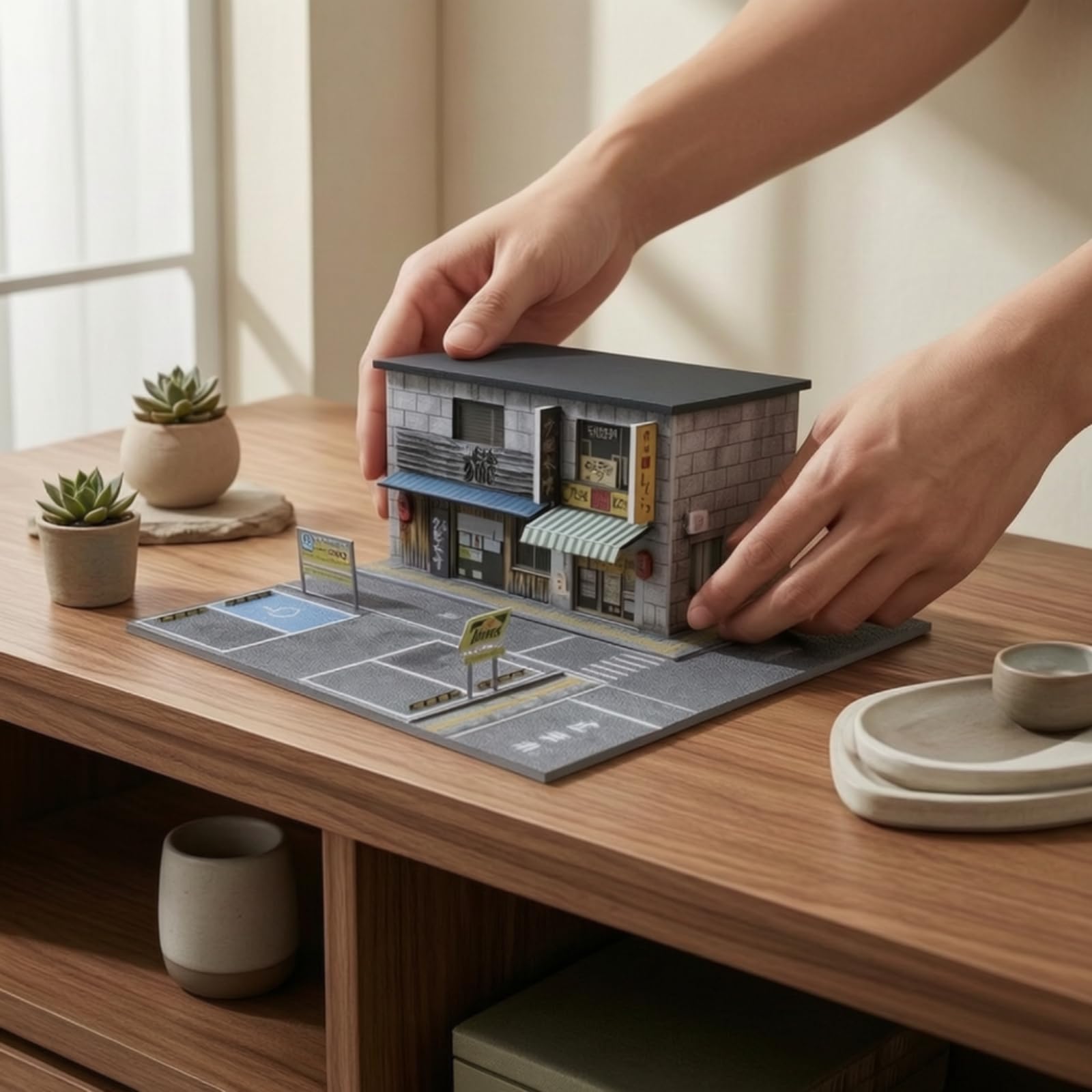 Miniatura Edificio Modello 1 64 Diorama, style to 1