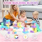 Magnetic Blocks for Kids 3-5 MacaronToddler Magnet Tiles Construction Building Cubes Toys for 3 4 5 6 7 8+ Year Old Boys Girls Son Creative STEM Educational Montessori