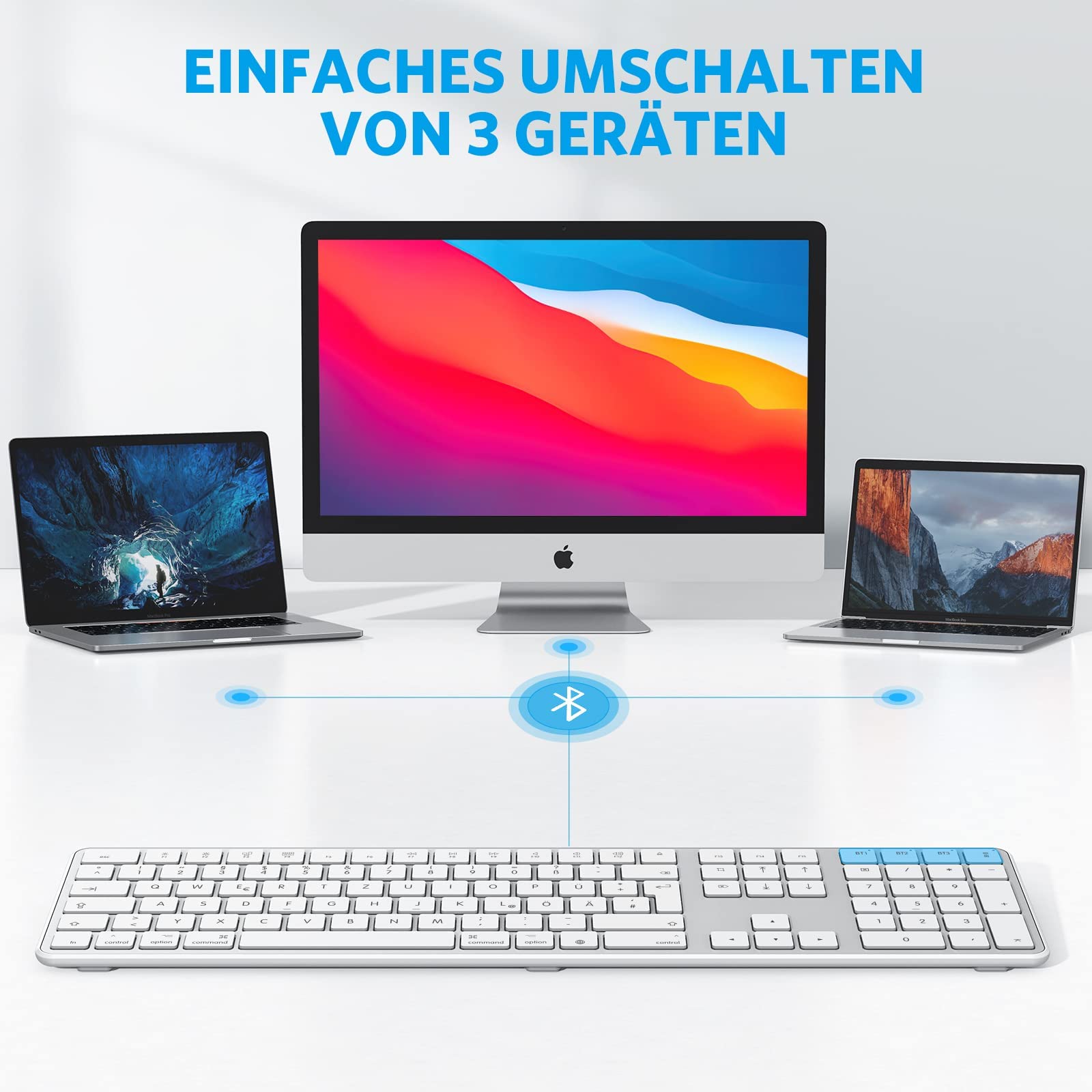 CHERRY JD-7000EU-2 Draadloos Toetsenbord- en muisset Zwart