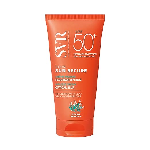 SVR SUN SECURE Blur Crema Facial SPF50+ 50ml – Protector Solar Diario con Efecto Matificante y Alisador