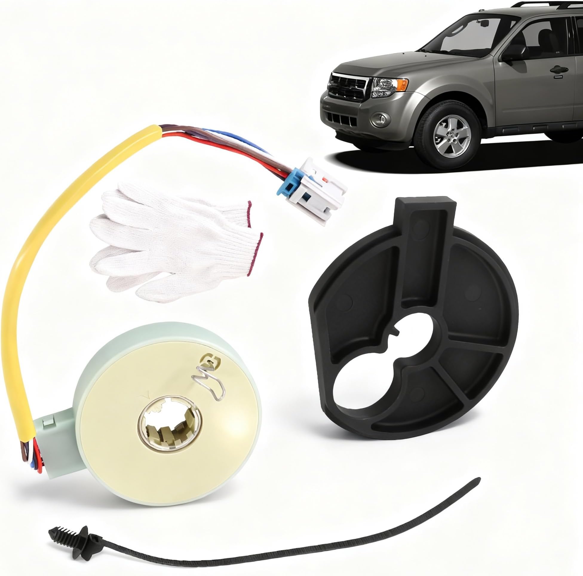CL8Z-3F818-A Steering Torque Sensor for Ford Escape 2008-2012, for Mercury Mariner 2008-2011, Power Rotation Steering Angle Sensor with Alignment Tool Replace CL8Z3F818A