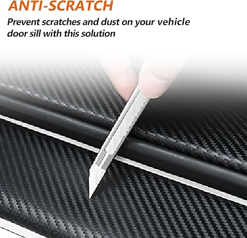 Miniatura 6 de Protector de umbral de puerta para Tacoma 2016-2023, doble cabina, protección de umbral 4x4, calcomanías deportivas de fibra de carbono, accesorios