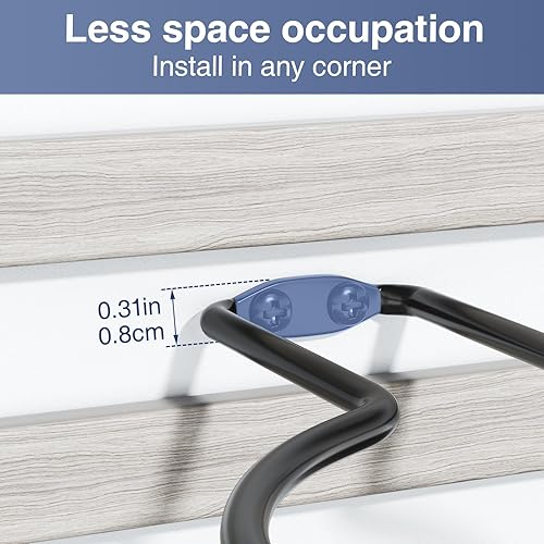 Miniatura 4 de Ball Holder Wall Mount Set –Sports Ball Racks for Basketball, Soccer, Volleyball, Football – Wall Storage & Display for Sports Room