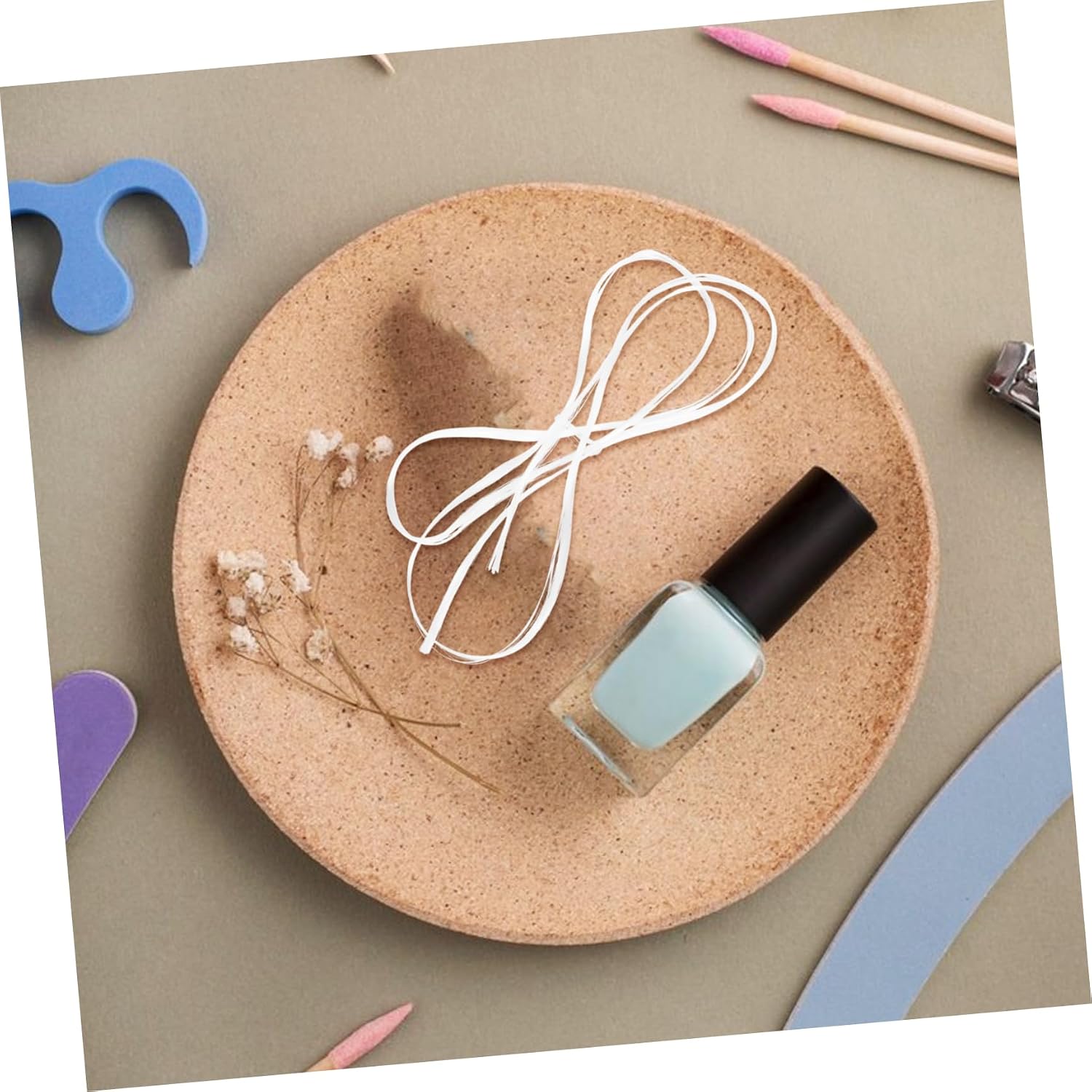 3 Rolls White Fiber Nail Extension Tool for Quick Manicures