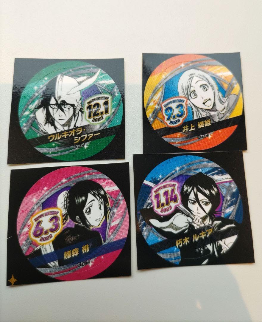 2023年バースデイ缶バッジステッカー 240枚 BLEACH ウルキオラ : 12種