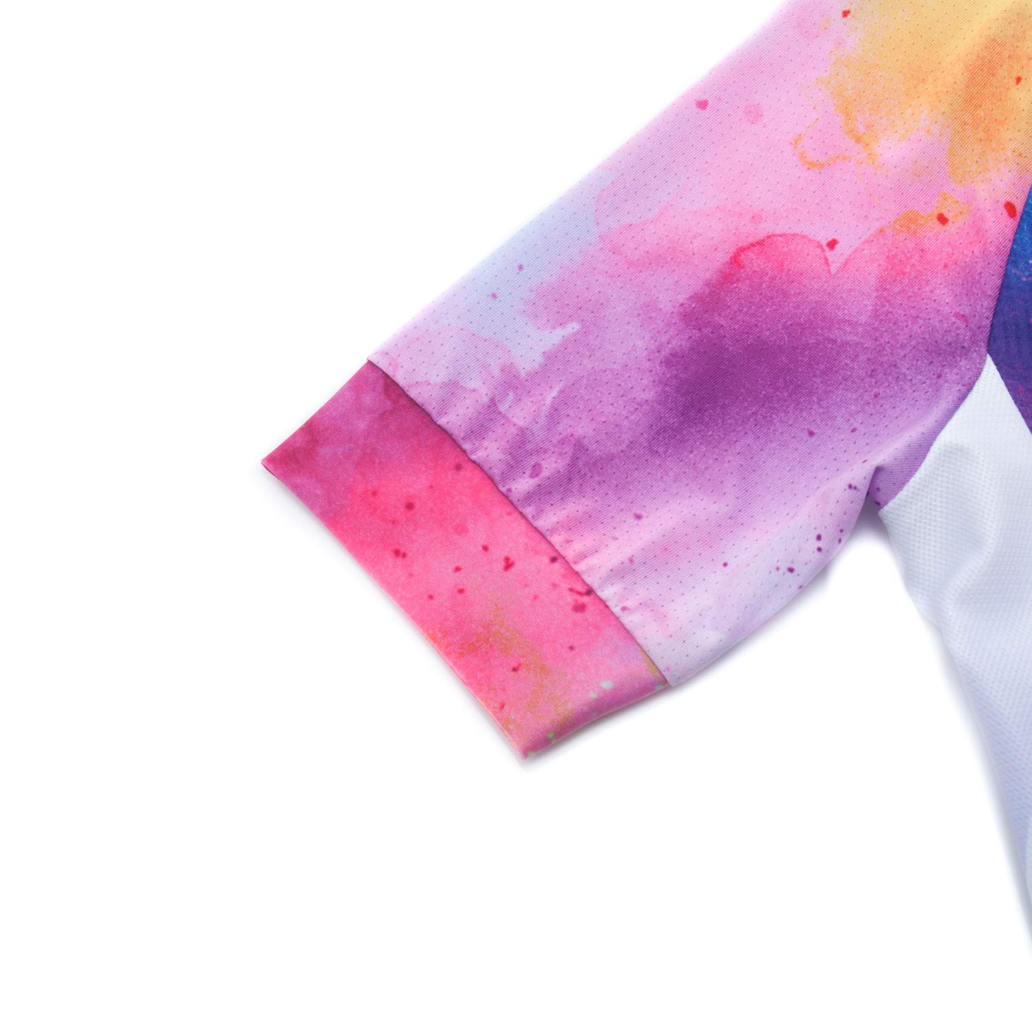 Chaqueta de ciclismo de manga corta para mujer, diseño de flores, con cinta reflectante grande