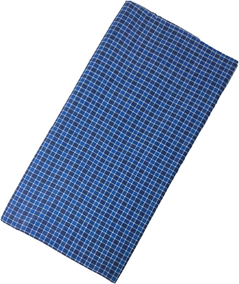 IVAANMen's Cotton Checks Lungi (DDE-525DC _Blue_ 1 pCS)