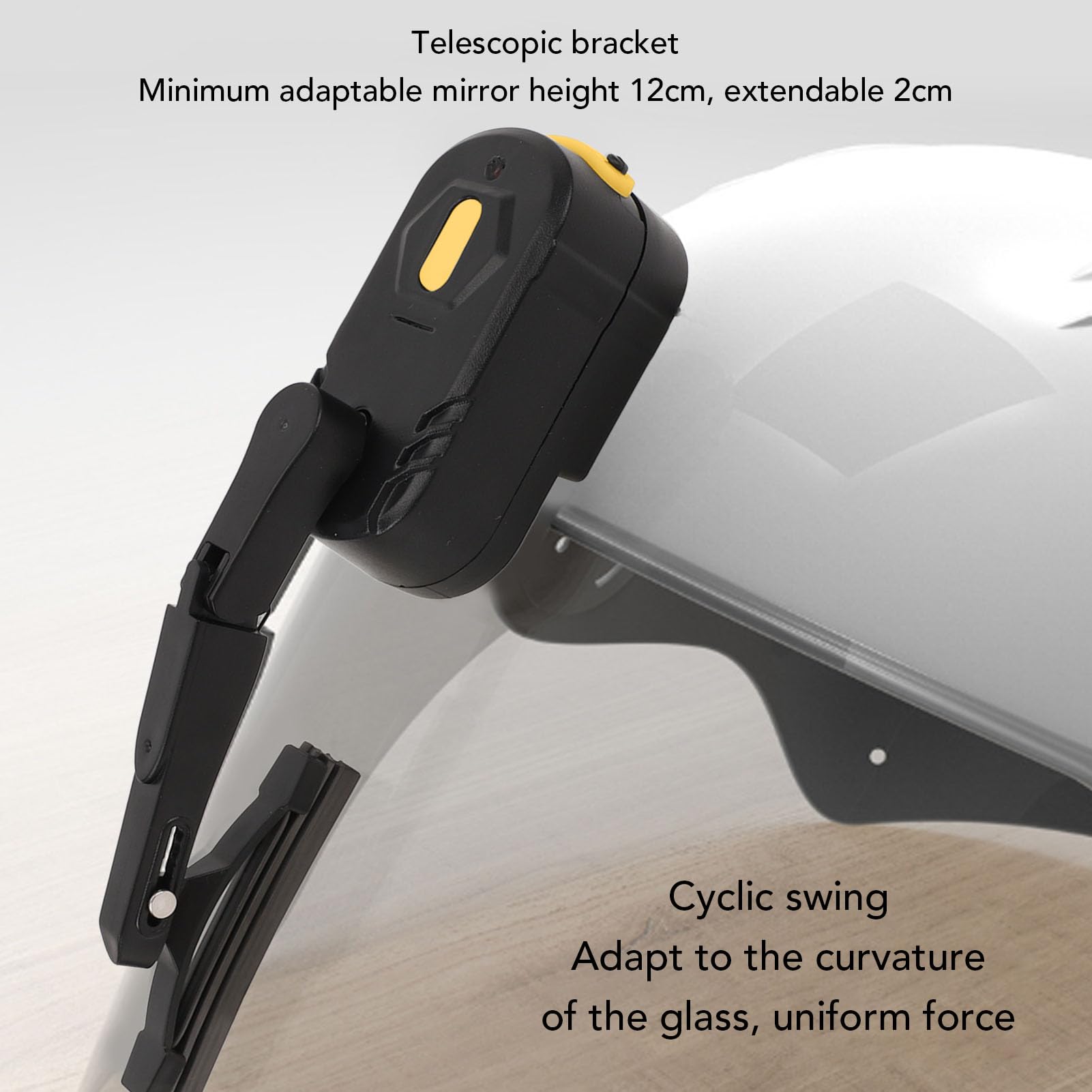 Motorcycle Helmet Wiper 2 Speed Rechargeable Universal Water Windshield Wiper for Motorcycle Scooter Helmet