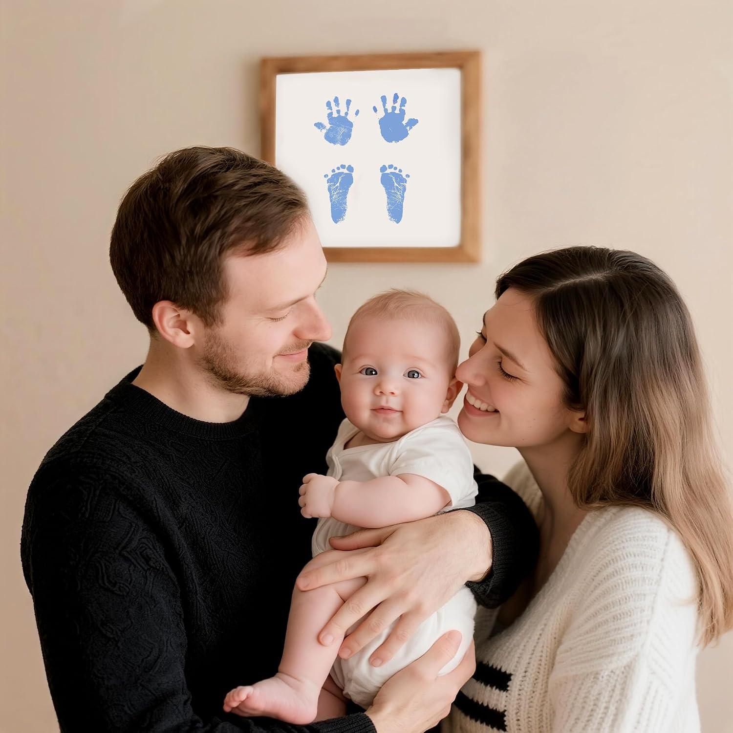 4-Pack Baby Inkless Hand and Footprint Kit, Dog Nose & Paw Print Kit image 2