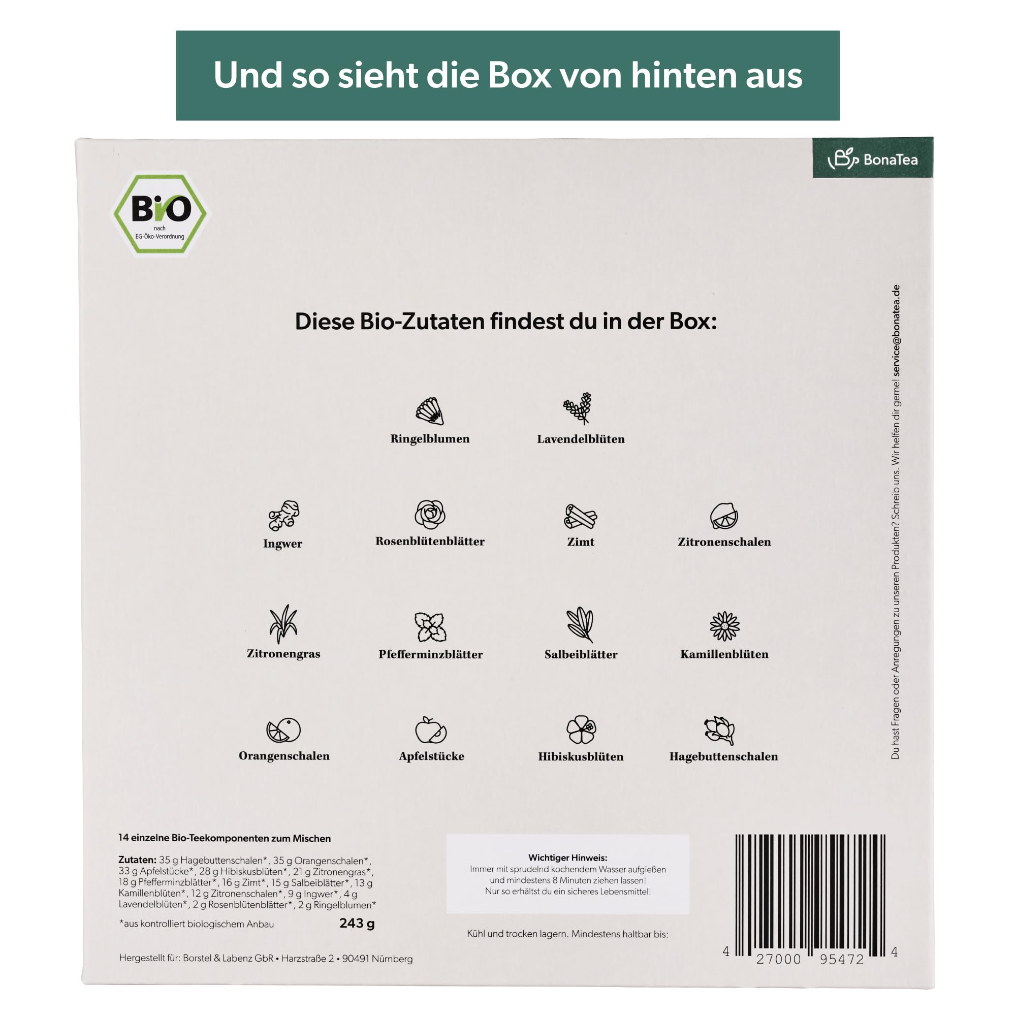 Tee Selber Mischen Set Geschenk mit 14 aufregenden Tee-Sorten - BIO Tee Geschenkset Weihnachten zum DIY Teemischung Selber Machen