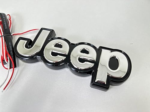 Miniatura 3 de Emblema de portón trasero iluminado para Jeep (2014-18), cromado