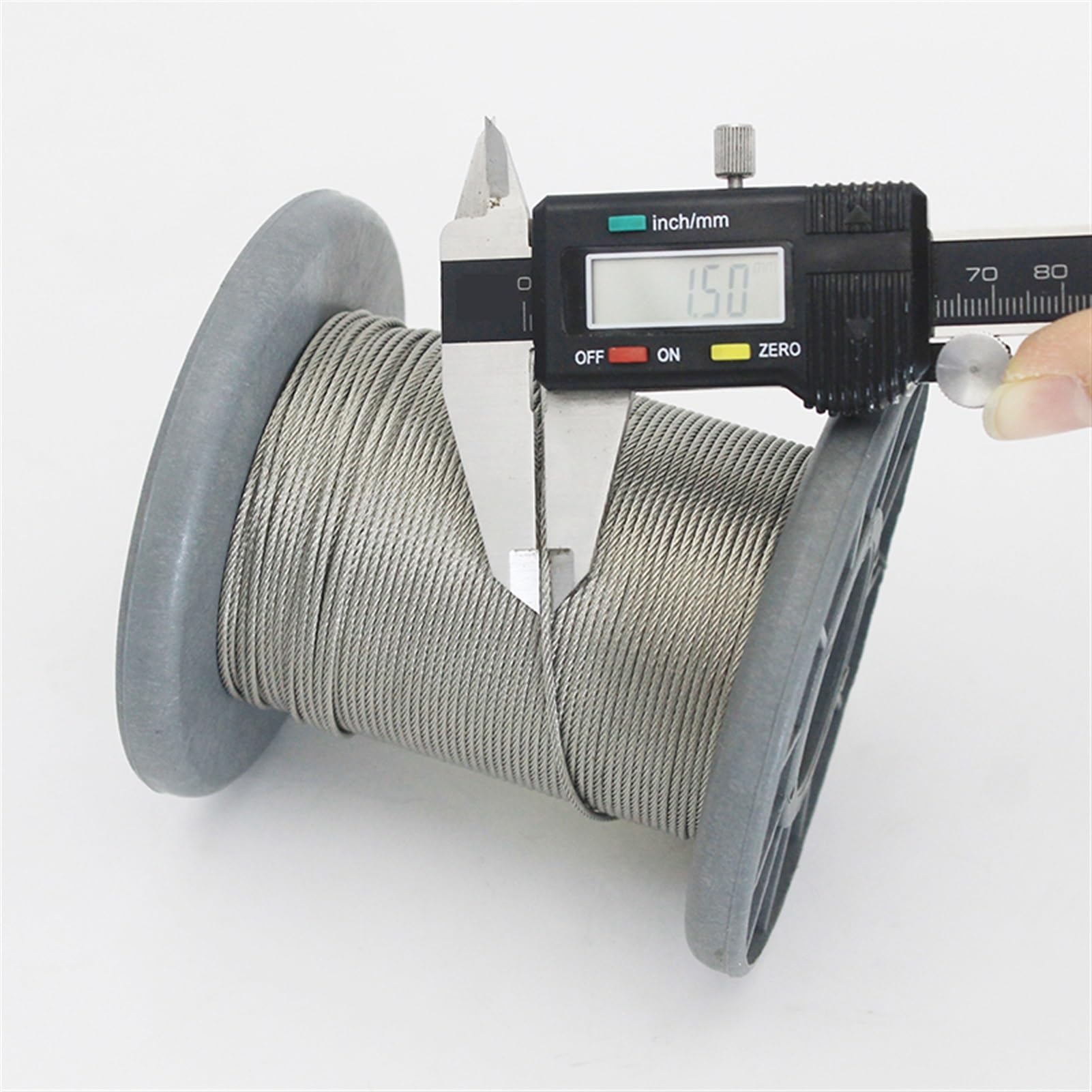Drut ze stali nierdzewnej, Lina stalowa ze stali nierdzewnej 304 Wędkarstwo 0,5-1,5 mm 50/100 metrów 50/100 szt. Tuleje aluminiowe(0.5mm 50Metres)