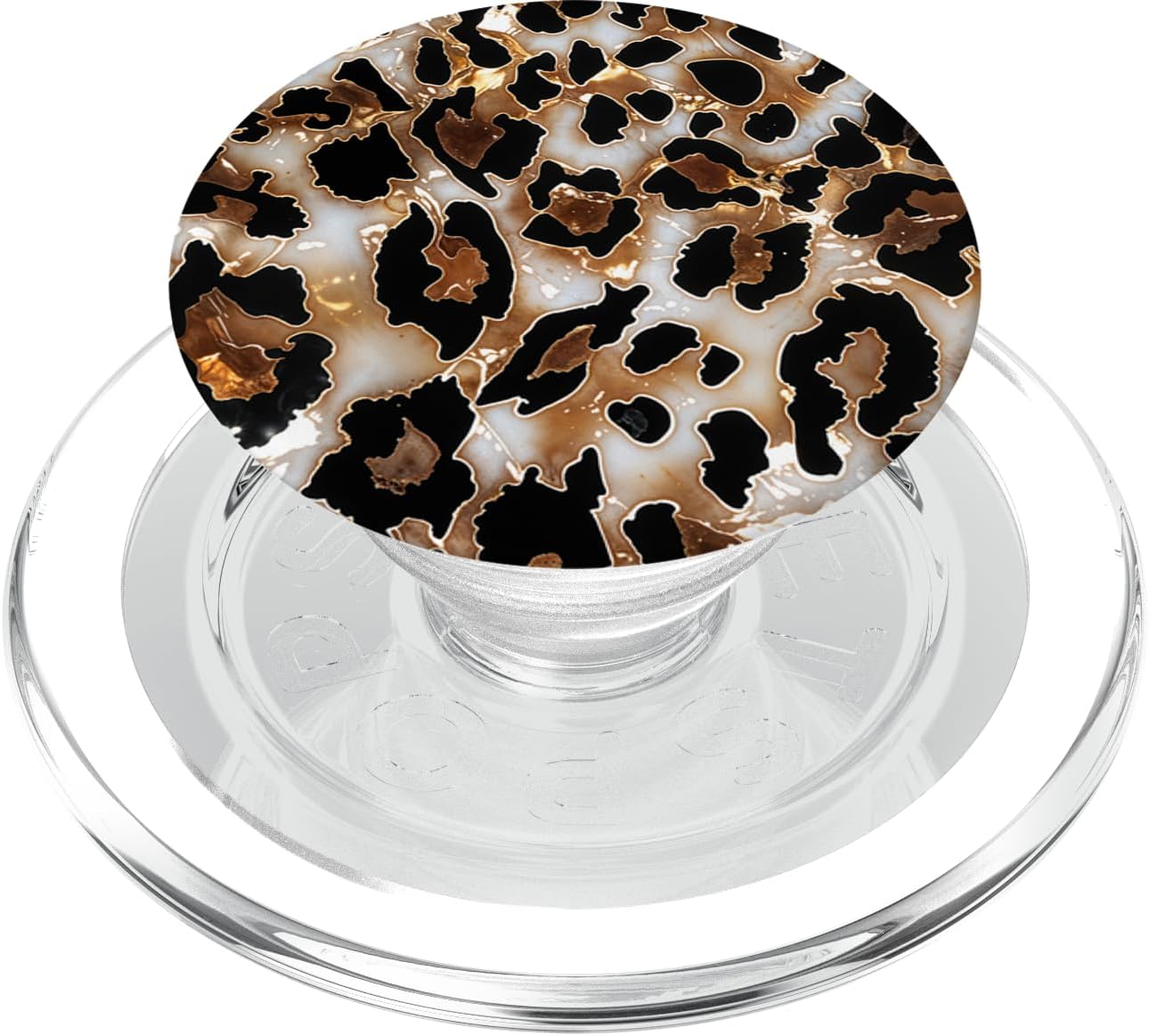 Leopard Drawing Illustration Cheetah Print Pattern PopSockets PopGrip for MagSafe