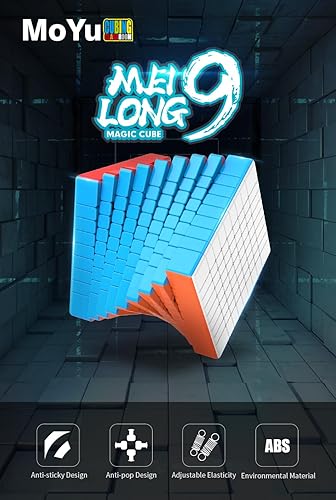 Miniatura 2 de Willking Moyu Meilong 9x9 Pegatinas Speed Cube Mofang Jiaoshi 9x9 Cubo mágico Cubing Aula 9x9x9 MF9