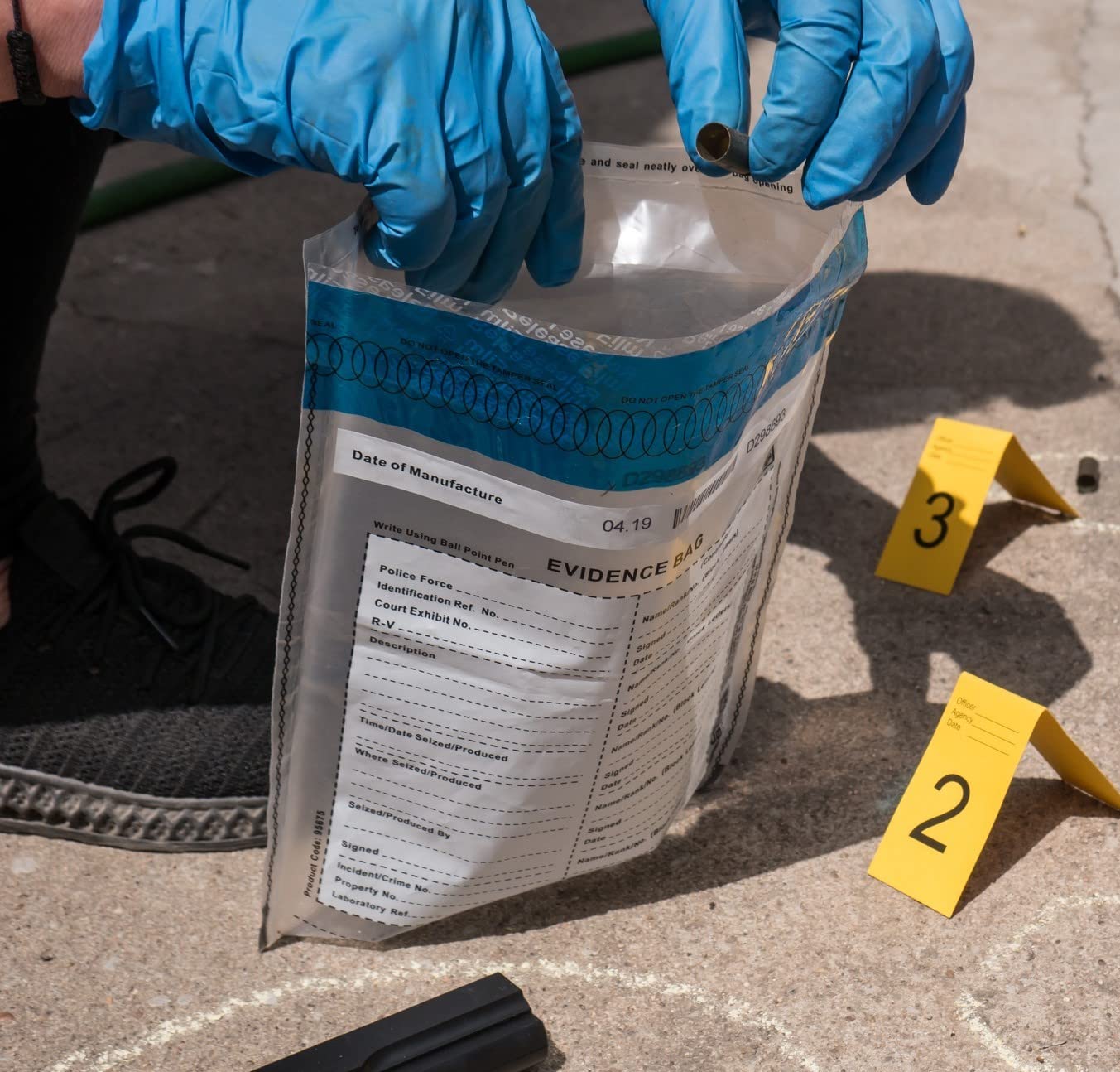 Kit Rubalise Scène De Crime – 6 M, Marqueurs De Preuves 1-10, Sac à Preuves – Accessoire Farce Et Enquête Pour Murder Party, Halloween Et Projets Scolaires
