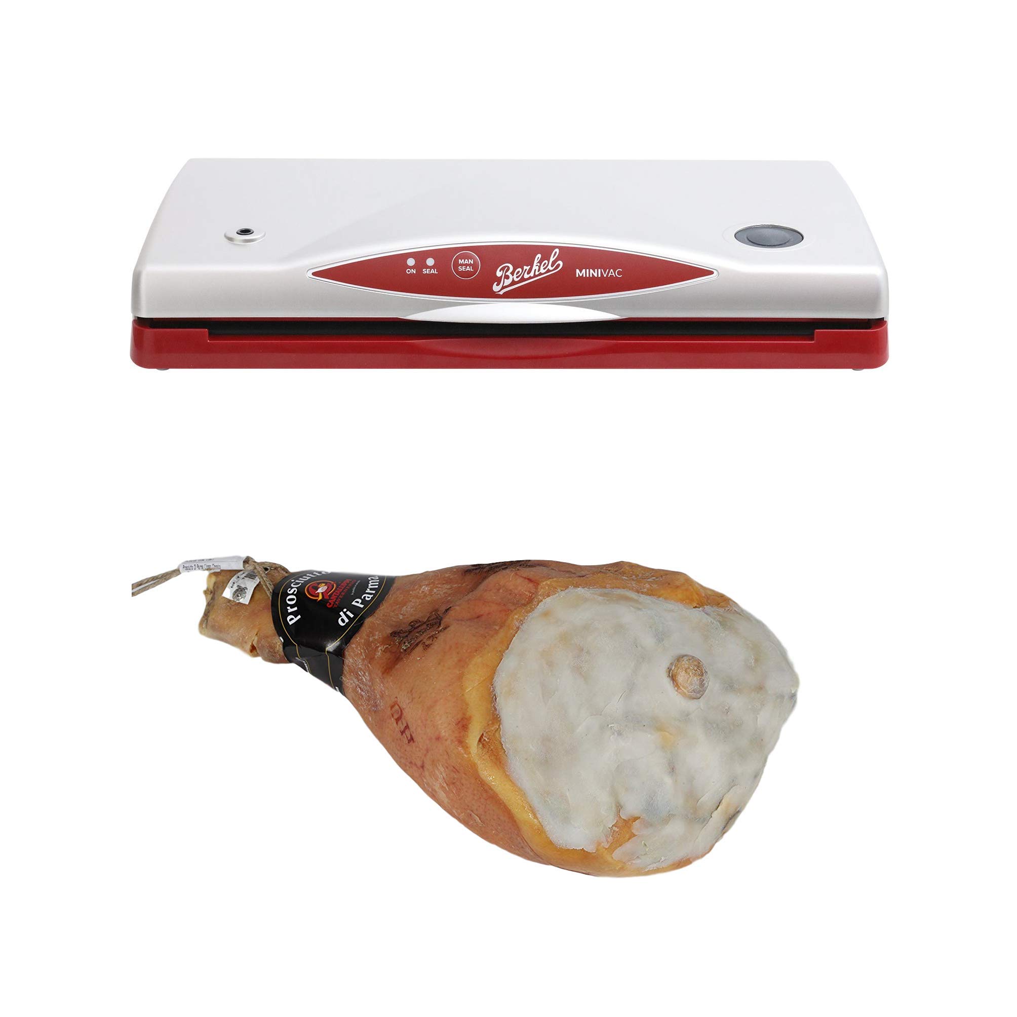 BerkelBerkel - MiniVac - Vacuum Machine + CANTALUPPI - Parma Ham with Bone