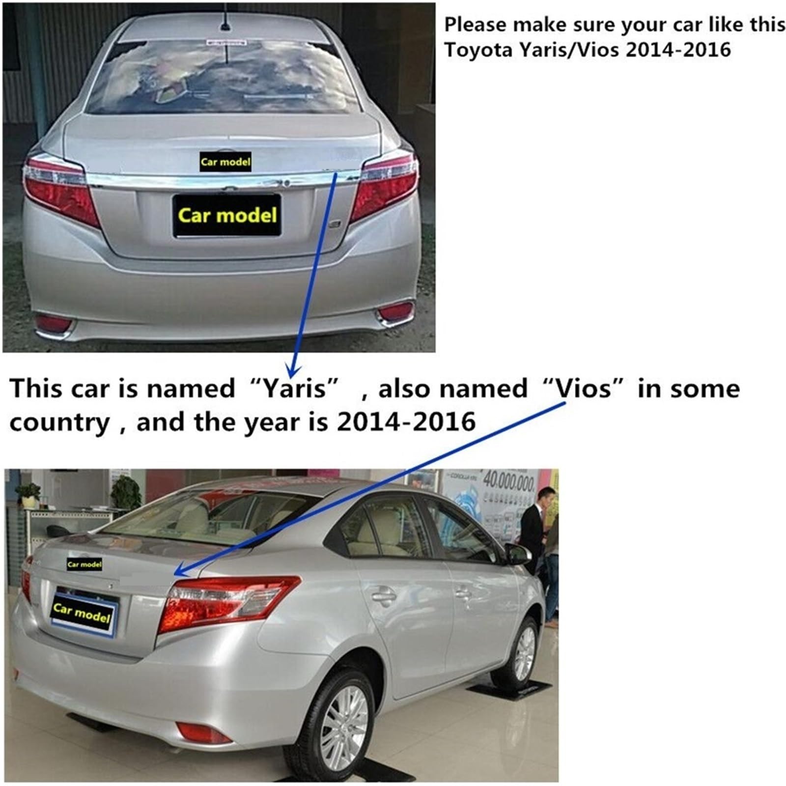 Dla TOYOTY, Vios/dla Yaris/Sedan 2014 2015 2016, detektor