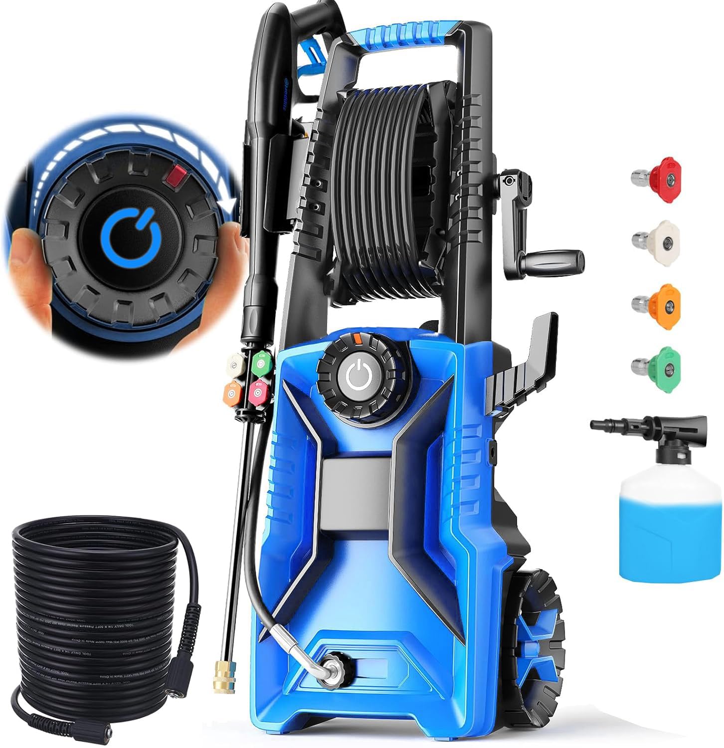 Gurtema Electric Pressure Washer 5000 PSI Adjustable Pressure, Power Wahser Powe...