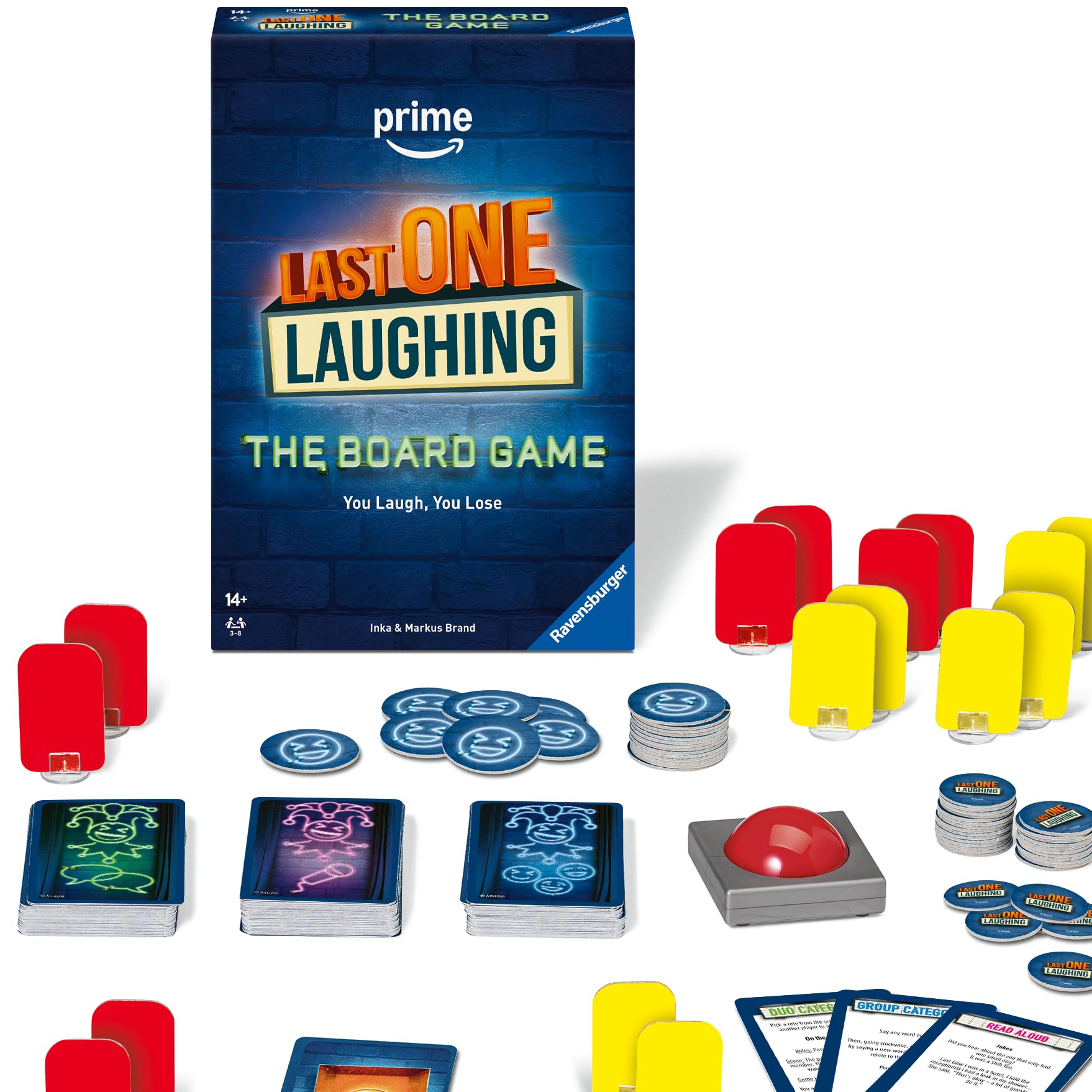 Ravensburger Last One Laughing – Official Board Game - Fun and social party game for friends and family - from 3 to 6 Players - Ages 14 and up
