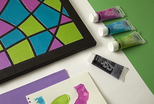 Miniatura 5 de P e b e o Juego de pintura acrílica iridiscente azul verde – Paquete de 2 pinturas acrílicas de estudio de 3.4 fl oz para verter pintura, artes y