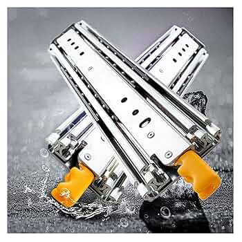 超重量用スライドレール ロック付 3段引出し 左右2個 幅76mm 1000mm Amazon.co.jp: VesVas 超重量用スライドレール 耐荷重220kg 3段