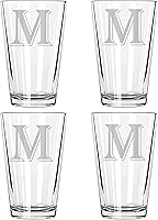 Vista 1 de Juego de 4 monogramas de copa de cerveza (M)