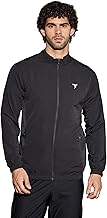 TECHNOSPORT Men's Polyester Regular Lightweight Woven High Neck Sporty Jacket (PM-86)
