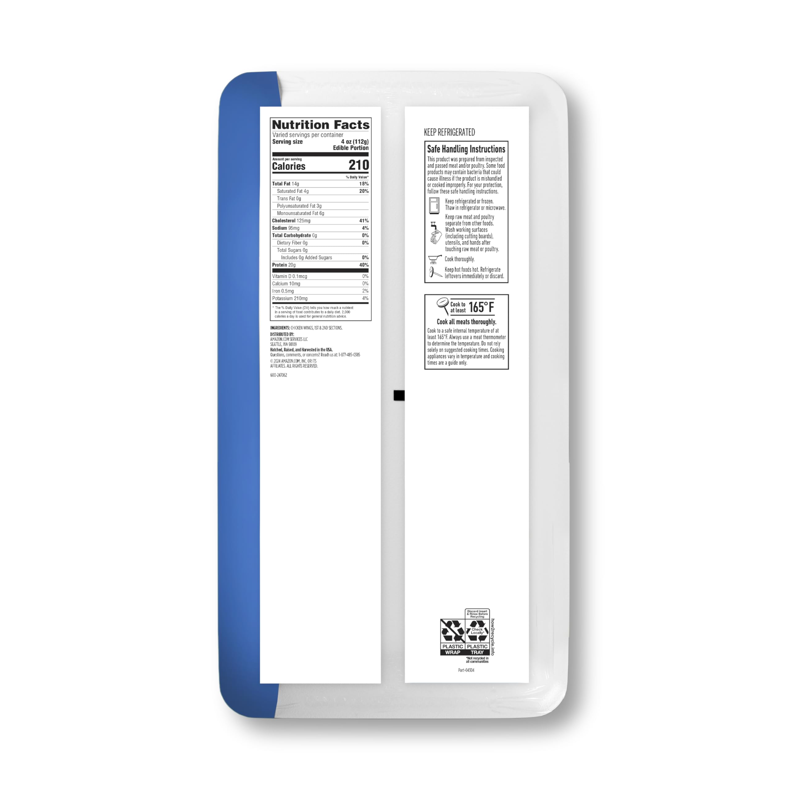 Amazon Grocery Chicken Wingettes Drummettes Value Pack 100 Natural Weight Varies — view 2