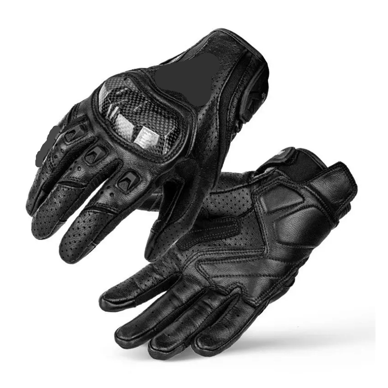 Gants Hiver Gants de Moto Homme Femme été Respirants en Cuir, Gants de Course for écrans tactiles, Protection Gant Homme