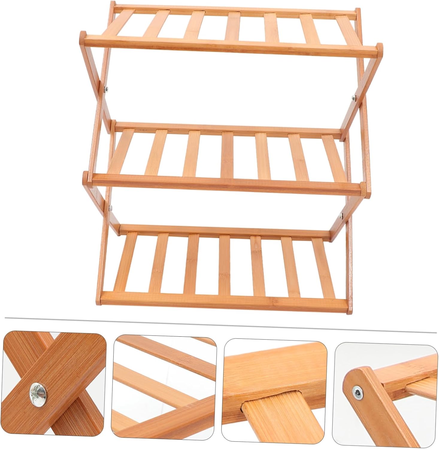 1pc Wooden Plant Stand for Use Multi Display Shelf for Flower Pots Versatile Storage for for Balconies and Rooms