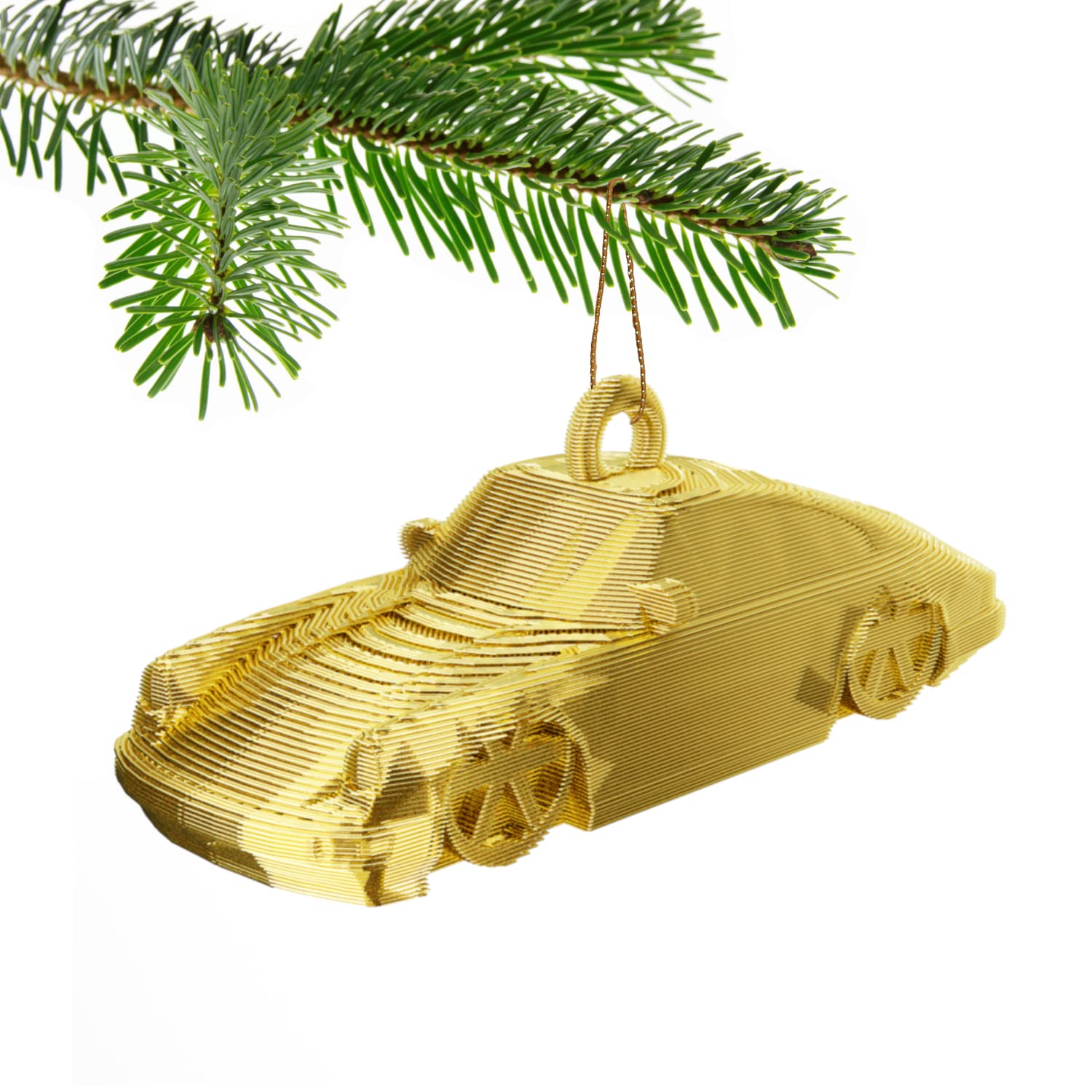 911 Christmas Tree Bauble Decoration Ornament For Christmas Xmas Noel (Gold)