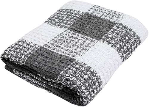 Vista 11 de THE BEER VALLEY Manta de algodón Diamante blanco carbón