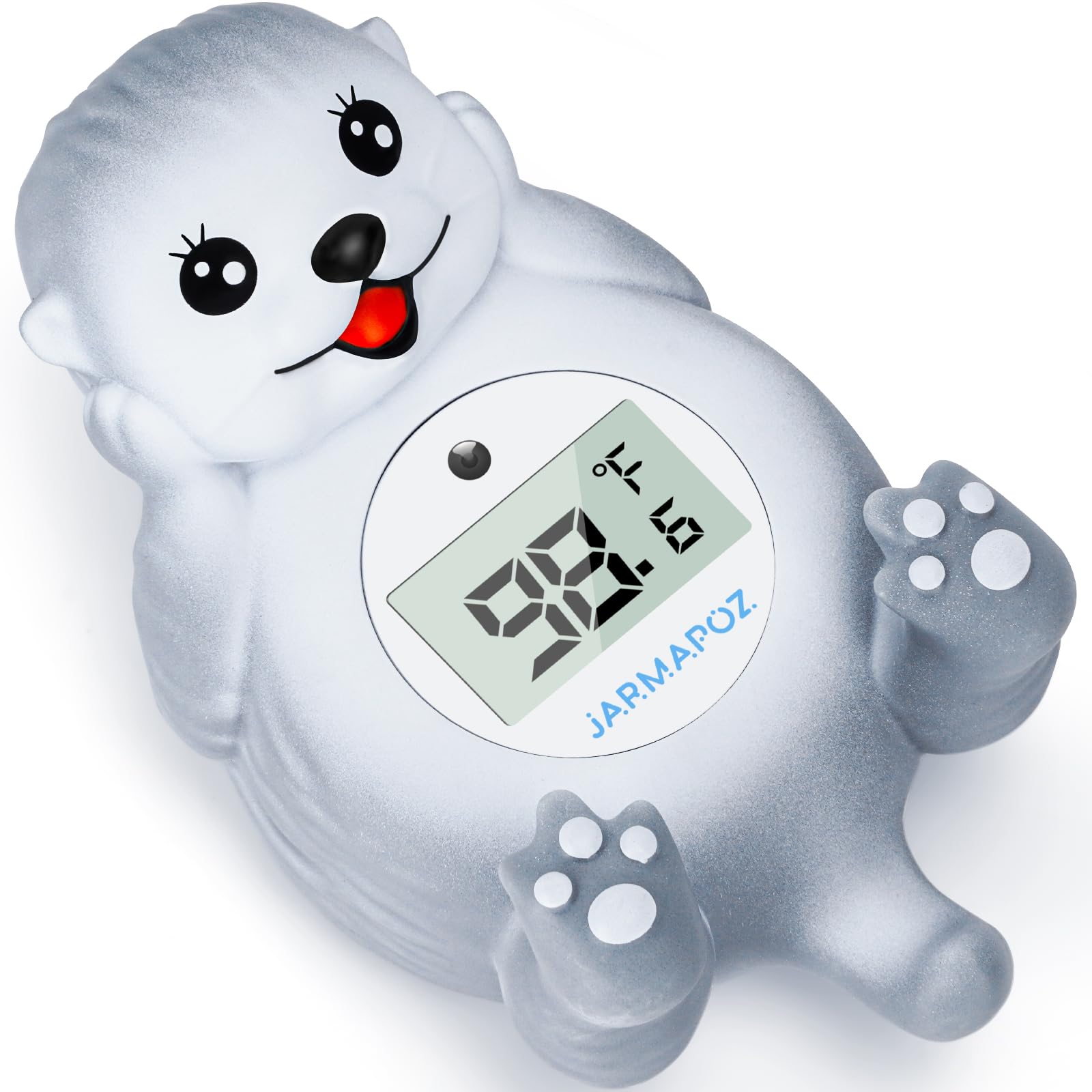 JARMAPOZ Baby Bath Thermometer - Water Thermometer for Baby Safety - Quick Read Floating Bathtub Toy in Fahrenheit & Celsius - Ideal for Infant,