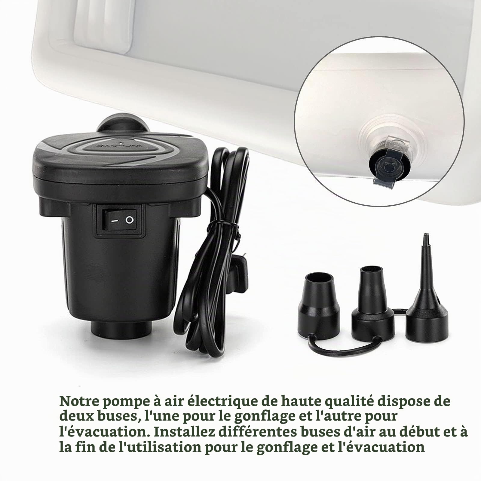 Kit De Baignoire De Douche Gonflable Médicale, Aide Au Bain Dans Le Lit Pour Patient Handicapé, âgé, Alité Ou Blessé, Baignoire Portable En PVC Au Lit Avec Pompe à Air électrique, Sac à Eau