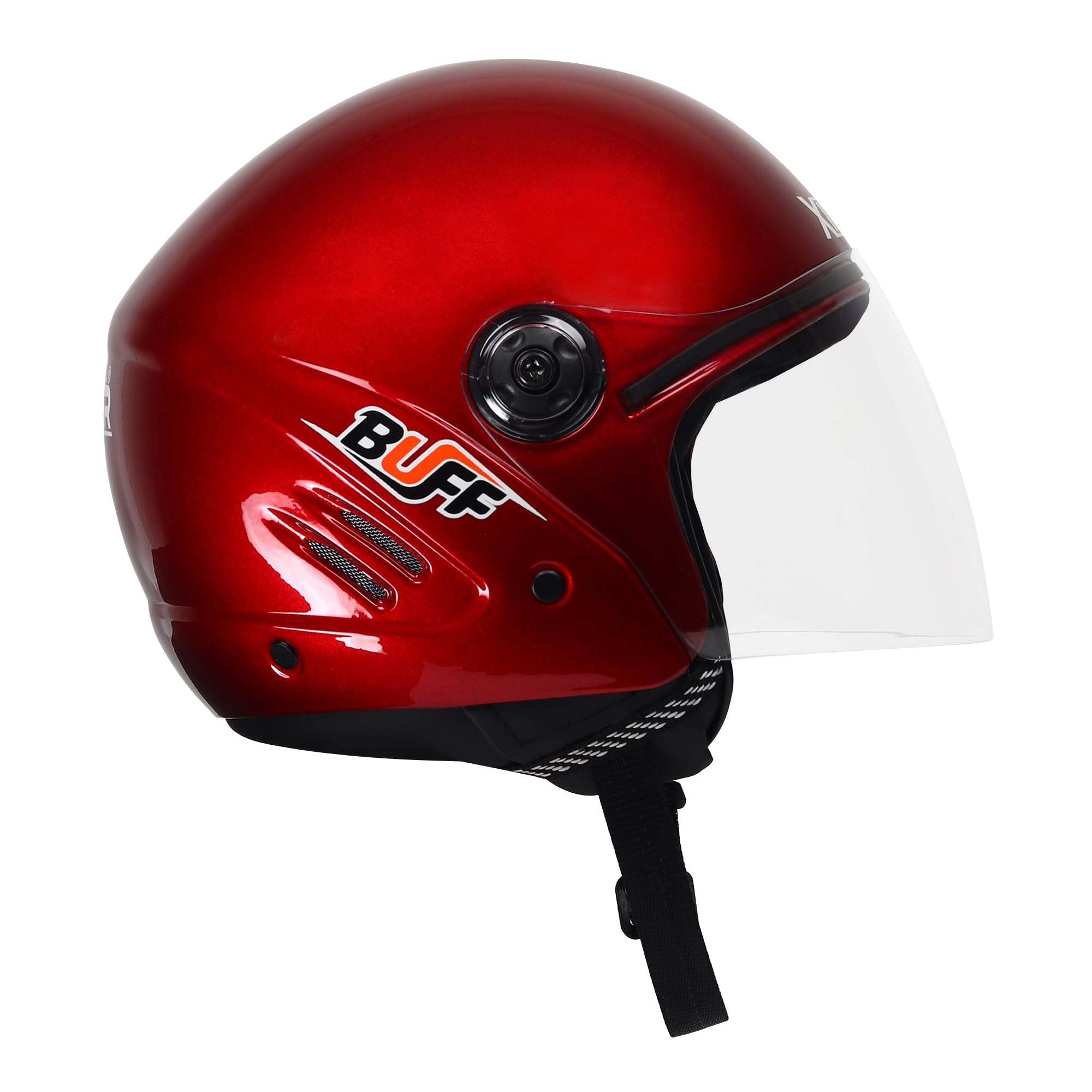 buff under motorcycle helmet Xinor Open Face Medium | ISI Certified Unisex Helmet Versatile face mask walnut Size:DX 742C Helmet FX17 Flag STLTH