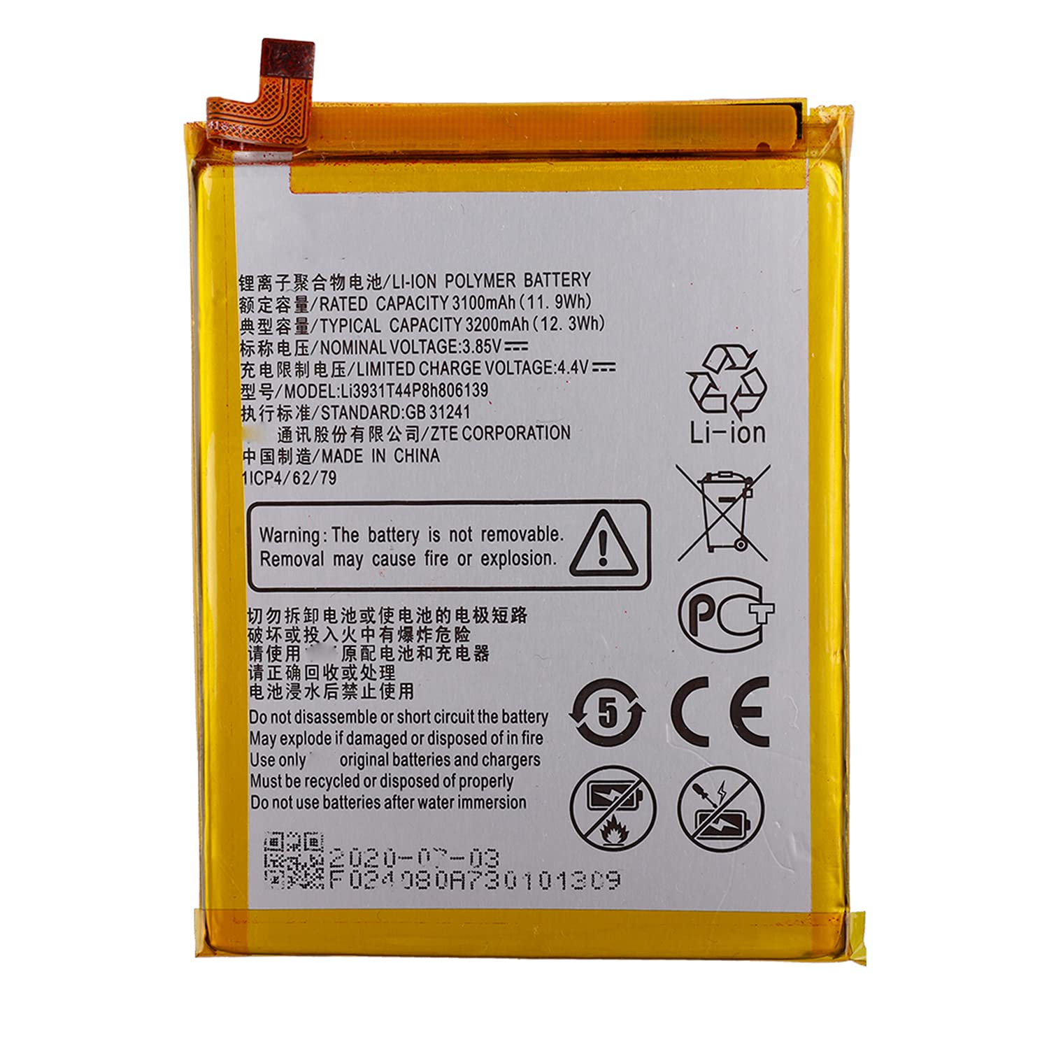 Duotipa Battery Li3931T44P8h806139 Compatible with for ZTE Visible R2 Z5151V with Repair Tool Kit