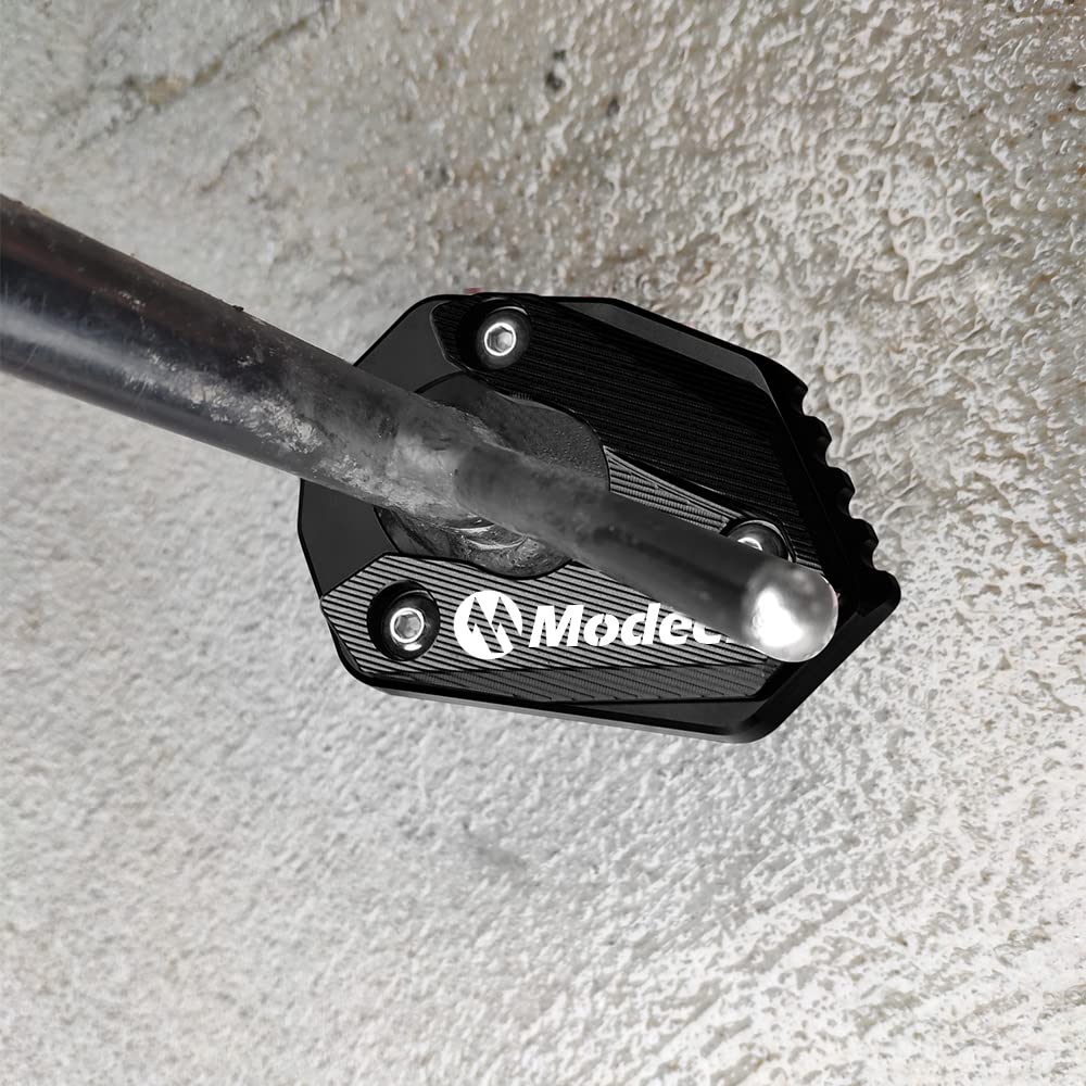 Modeer Compatible Avec Z900 2017-2025 Moto CNC Plaque D'extension Béquille Latérale Pad Z 900 Z900 Accessoires Couleur Noir