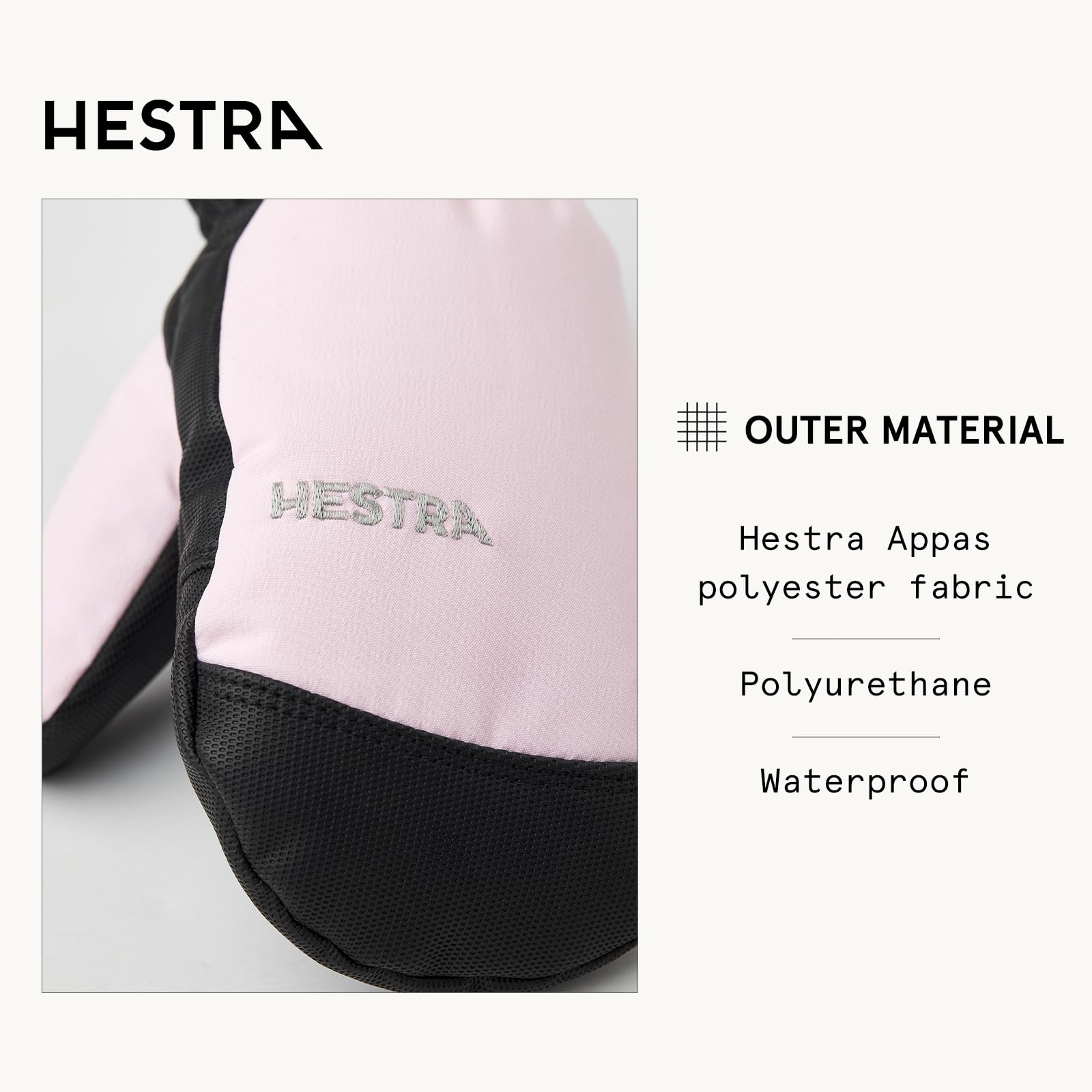 Hestra Ferox Primaloft Mitaines imperméables isolantes pour enfants de 4 à 13 ans pour le ski, le snowboard et les jeux dans la neige
